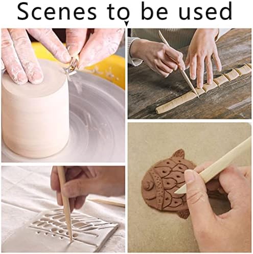 Loobas 11 PCS Clay Sculpting Tools,Polymer Tools Pottery and Supplies Ceramic Sculpture Modeling Shapin Carving for Kids Adults Beginners As the picture 8 511ZVORUZ6L. AC