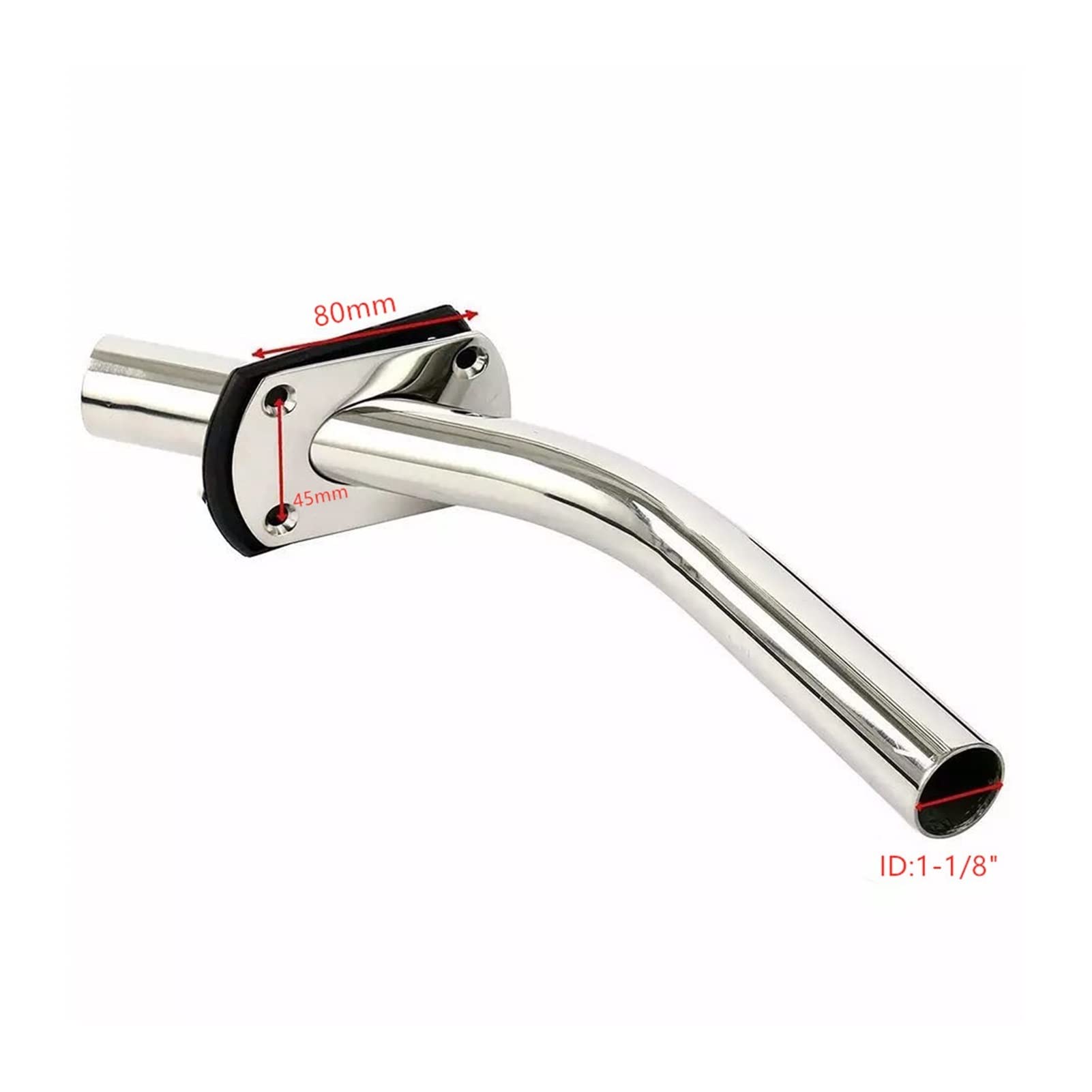 Łódź uchwyt wędkarski Holder Outrigger Stainless Steel Rod pod pokład z bazą Łatwy montaż