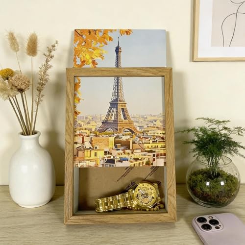 Compartiment mural en bois de type coffre-fort discret pour stockage d'objets - 4