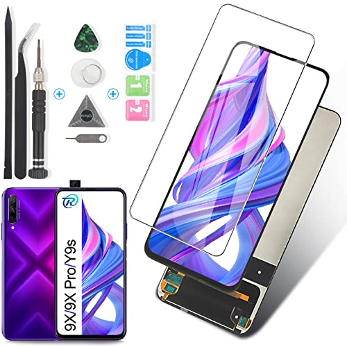 RongZy Écran LCD De Remplacement pour Huawei Honor 9X/Honor 9X Pro/Y9S Écran Tactile Digitizer Panneau Assemblé De Réparation avec Outils (Noir) Cover