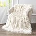 OJIA Super Soft Fuzzy Shaggy Mongolian Lamb Throw Blanket Plush Warm Fluffy Cozy Elegant Long Faux Fur Blanket Bedding Cover Chic Decorative For Bedroom Sofa Floor (50 x 60 Inch, Beige)