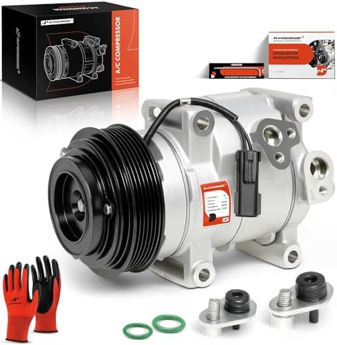 A-Premium Air Conditioner AC Compressor with Clutch Compatible with Dodge Grand Caravan 3.6L 2011-2016, Chrysler Town & Country 200, Journey, Avenger, Ram C/V & Volkswagen Routan