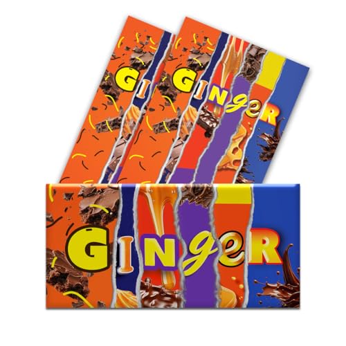 3 x Pack Ginger Novelty Wrappers Insults Secret Santa Love Gift Present Rude Funny (Chocolate not included)