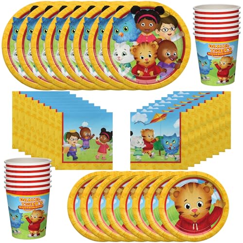 Daniel Tiger Dinnerware Set—Plates, Napkins, Cups