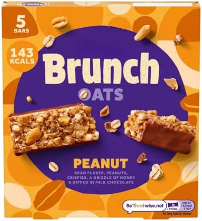 Brunch Bar Bundle with Raisin Brunch Bars 5 Pack 160g x2 and Chocolate Chip Brunch Bars 5 Pack 160g x2 With Peanut Brunch Bars 5 Pack x2 (6 Pack)