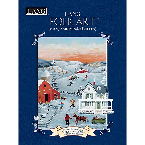 Lang 2017 Lang Folk Art Monthly Pocket Planner, 4.5 x 6.5 inches (17991003162)