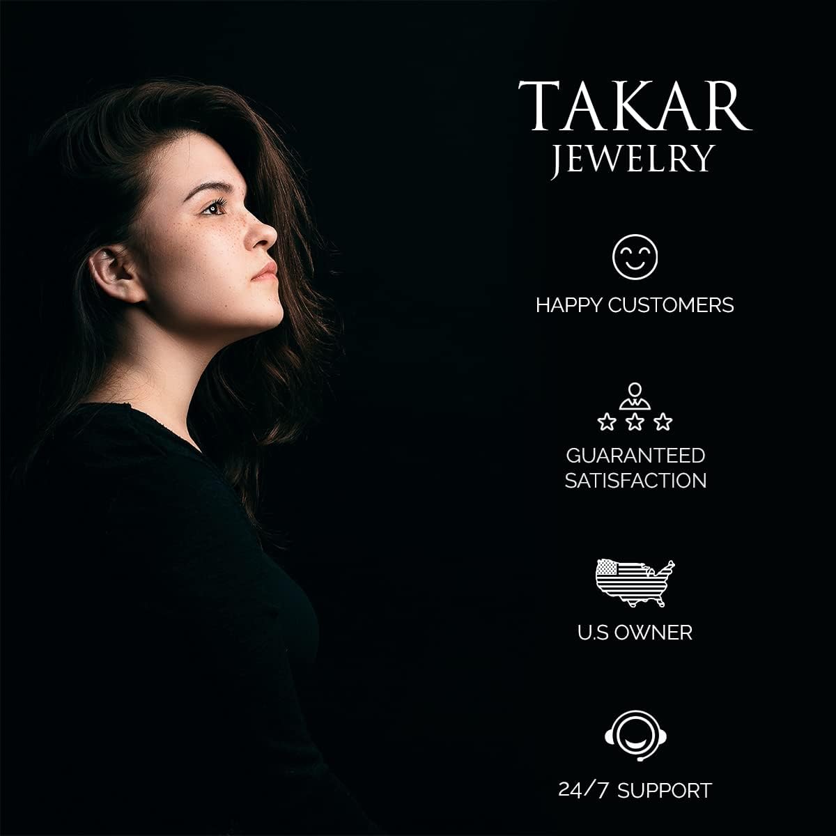 Takar Infinity Pendant Necklace Gold Plated Eternity Jewelry for Women Made in USA - Image 7