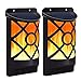 Produktbild NOLOGO Whz-zyf Solar flackernde Flammen Lichter 66 LED wasserdicht Solar Hof Wandleuchten for Gartendekoration Außenbeleuchtung Nachtlicht, Langlebig (Wattage : 2 Pieces)