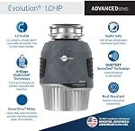 InSinkErator Garbage Disposal, Evolution 1HP, 1 Horsepower EZ Connect Continuous Feed Garburator