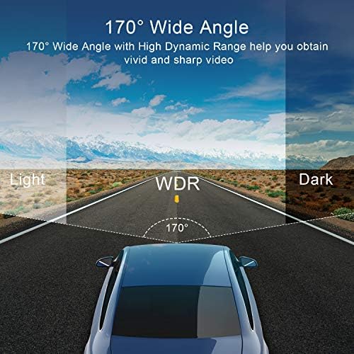Dash Cam Front and Rear 1080P Full HD with 32GB SD Card Car Dual Dash Camera with F1.8 3 Inch IPS Screen Dashboard Camera Dashcam for Car 170° Wide Angle Aluminum Alloy Case,Loop Recording,G-sensor