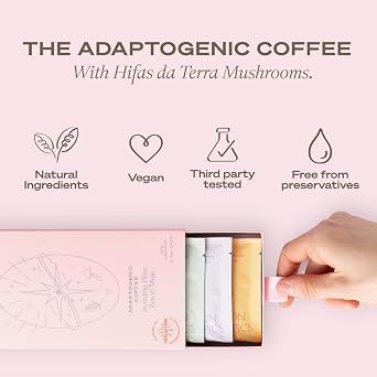 London Nootropics - Selection Box - Flow, Mojo, Zen Adaptogenic Mushroom Coffee - 12 Sachets