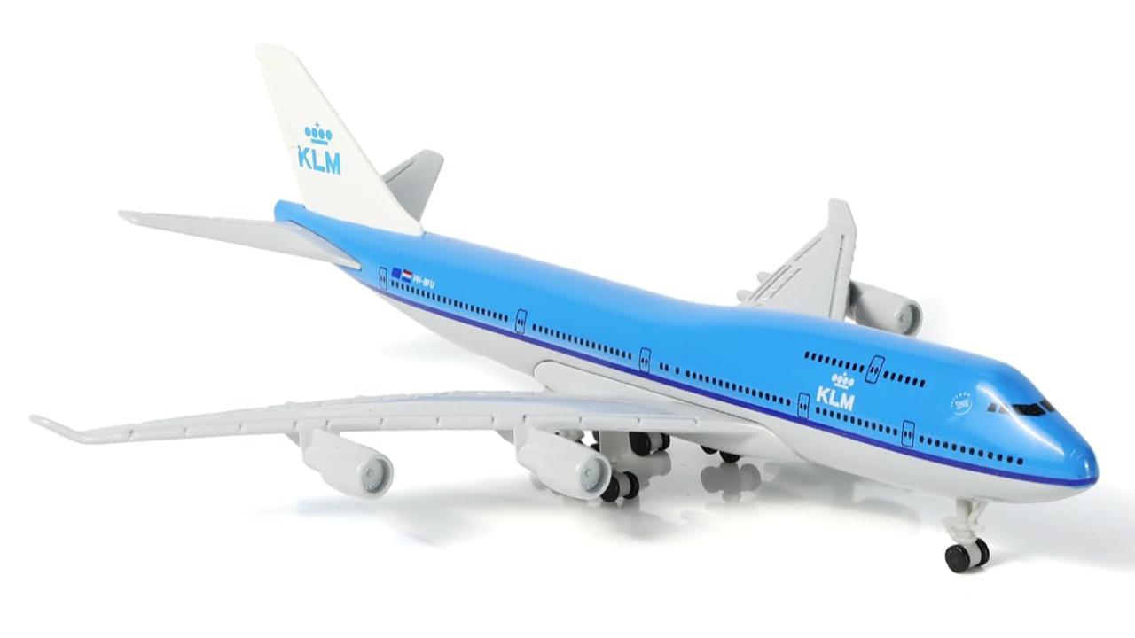 Amazon | QIYUMOKE 1/400 KLMオランダ航空B747 金属製飛行機模型（着陸