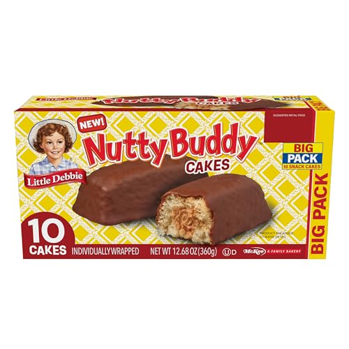 Little Debbie Nutty Buddy Cake Big Pack, 12.68 Oz Box