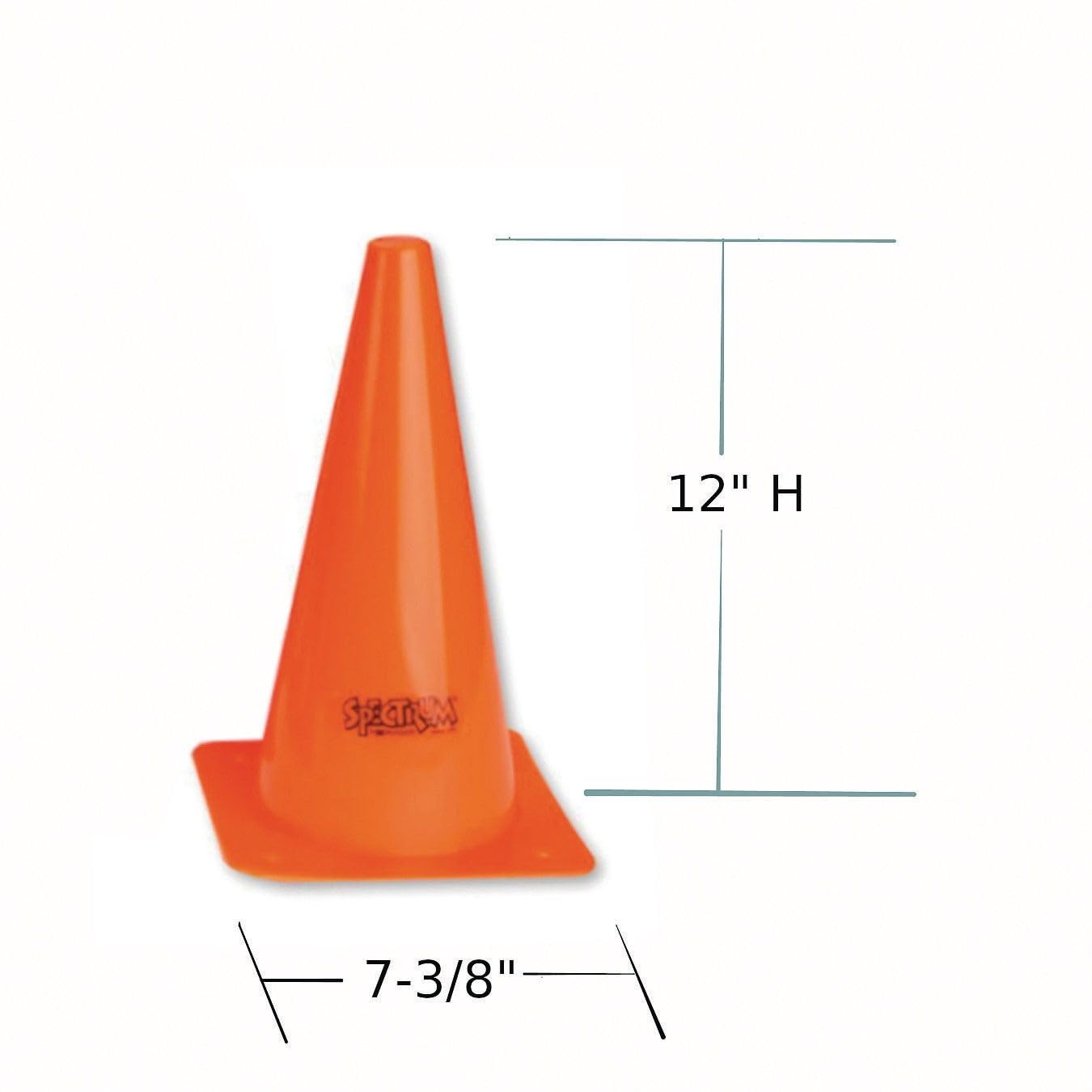 Spectrum™ Orange Cones, 12" (Set of 6)