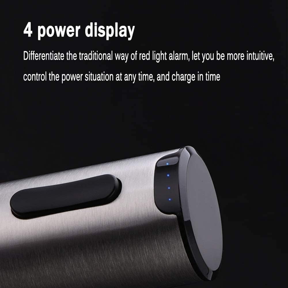Electric Wine Bottle Opener Set Wine Gift Set for Wine Lovers Automatic Bottle Opener Rechargeable Foil Cutter USB Cable Set