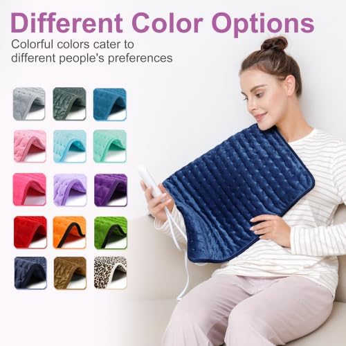 Heating Pad,Electric Heating Pads,Heating Pad for Back,DarkBlue,24x20 Inch — view 7