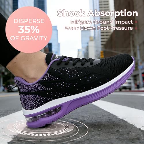 Image of Womens Slip On Tennis Sneakers Walking Running Shoes Easy to Wear
