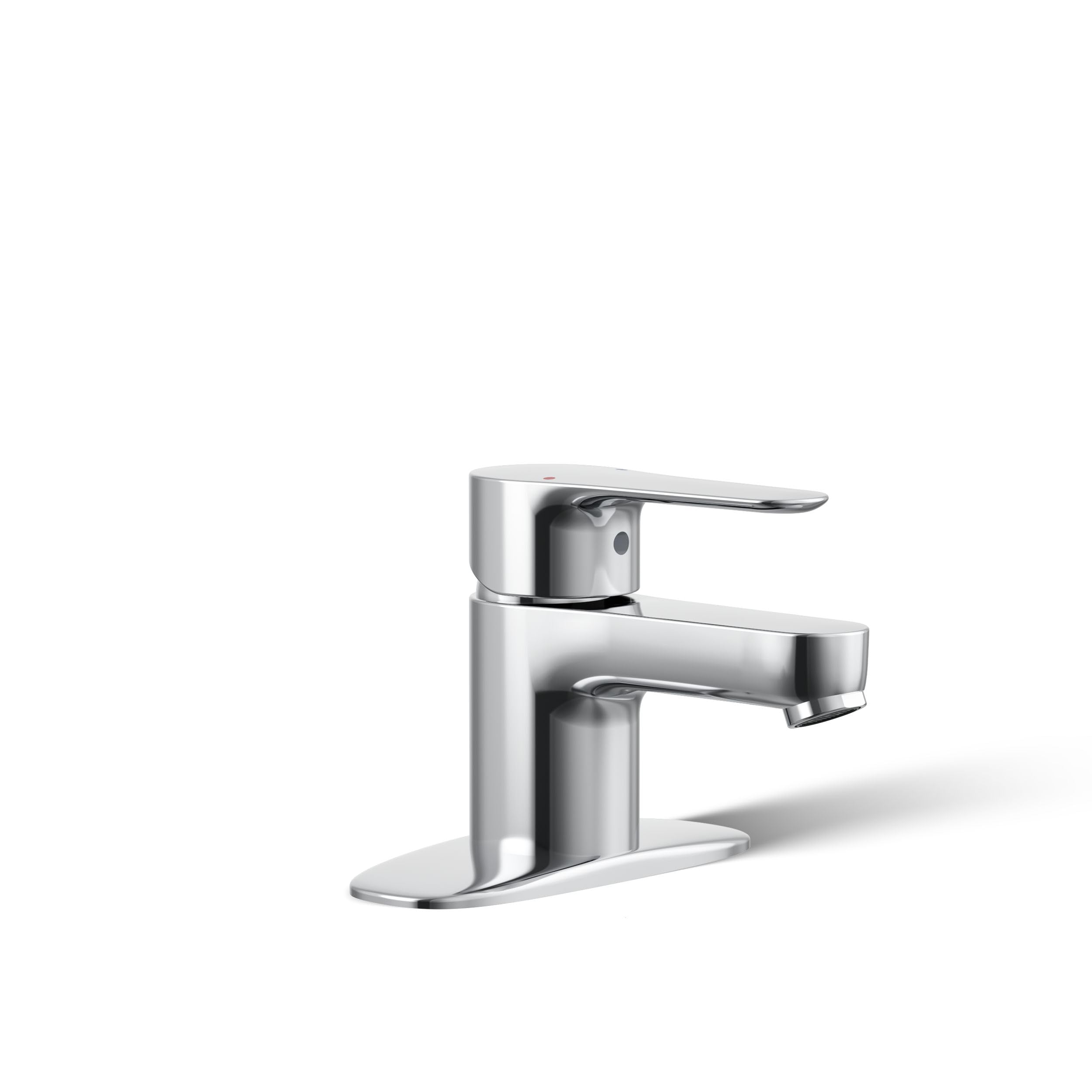 Mitigeur lavabo KOHLER July avec plaque de finition chromé K-98146-4-CP
