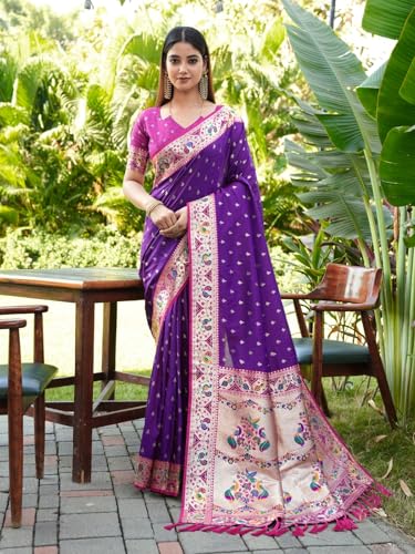 FASHIONFRICKS magenta ilkal silk saree – image 6