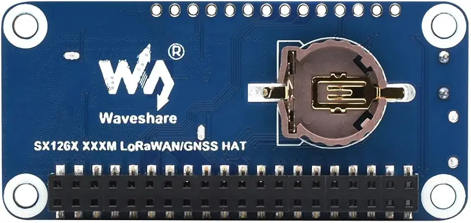 Waveshare SX1262 LoRaWAN Node Module Expansion Board, Compatible with Raspberry Pi, with Magnetic CB Antenna-SX1262 868/915M LoRaWAN/GNSS HAT, with GNSS Positioning Function