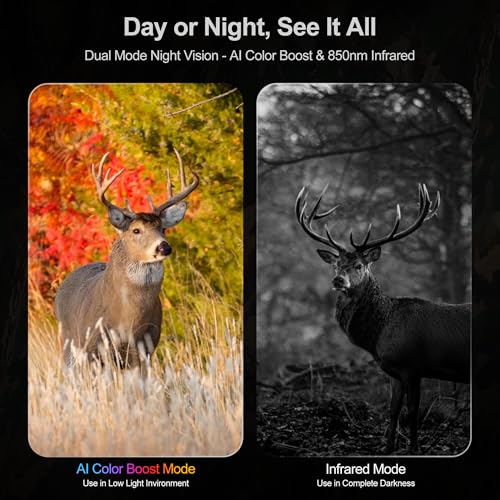 Image of VisioGear Night Vision Binoculars - Night Thunder X3 4K Night Vision Goggles for Adults, AI Color Mode, 2000ft Range, 5000mAh Battery, 32GB Card for Camping & Hunting, Camouflage