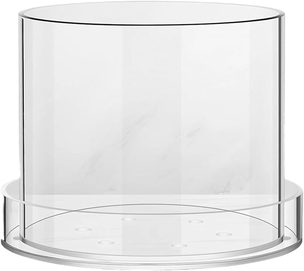 Clear Plant Pots - 8x8x6.7in Acrylic Containers, Reusable Potting Cups, Seedling Starter Tray, Transparent Flower Garden Planter, Indoor Plant Growing Accessory | Home Balcony Nursery Uses