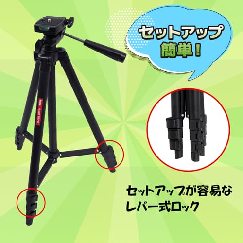 INCA 軽量3ウェイ雲台付き4段三脚 i3130B の商品画像 3