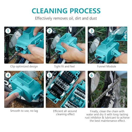 YIMAX Bike Chain Oil Lubricant and Cleaner Set with Bicycle Degreaser, Chain Scrubber,Cleaning Brush Tool Bike Chain Cleaner Set Cycling Maintenance, Suitable for All Types of Bike - Thumbnail 5
