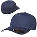 Flexfit Unisex Adult Cotton Twill Fitted Cap Hat, Navy, Large-X-Large US