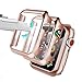 Produktbild Alinsea [2 Stück für Apple Watch 44mm Hülle mit Panzerglas Displayschutz für iWatch schutzfolie [Wasserdicht] [Blasenfreie] 360°Rundum Schutzhülle Schutz Case für Apple Watch 44mm Serie 5/4 - Pink