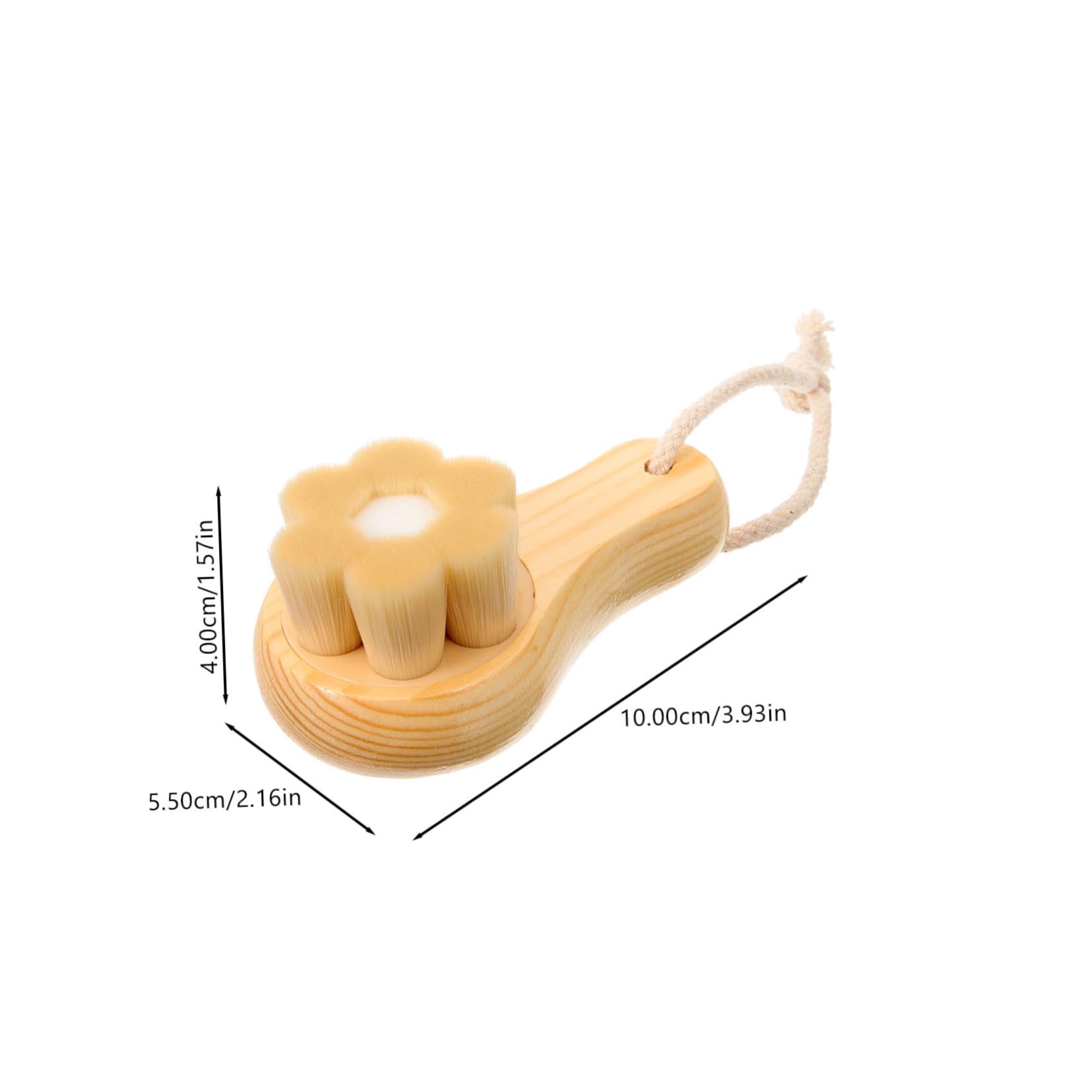 SAFIGLE Handle Facial Cleansing Brush Manual Face Scrubber for Deep Cleansing Gentle Exfoliation Pore Cleaning Suitable for All Skin Types Blackhead Removal Tool