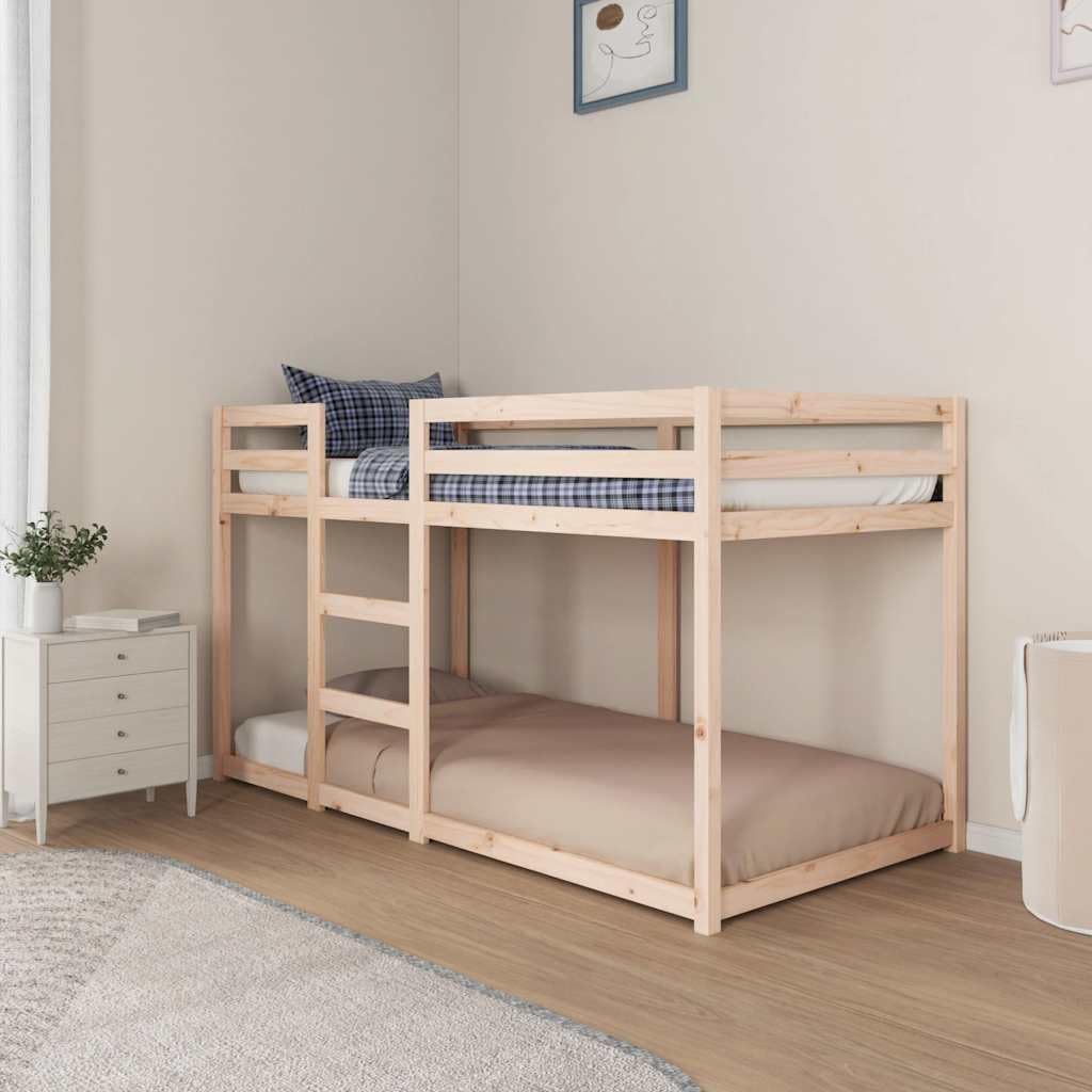 Générique Lit superposé sans Matelas 90x190 cm Bois de pin Massif, Meubles, Lits & Accessoires, Lits & Cadres de lit, Brun, (Poids 33.68KG)
