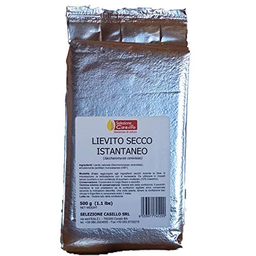 Lievito secco di birra 500g - Selezione Casillo - Cartone da 10 Pezzi