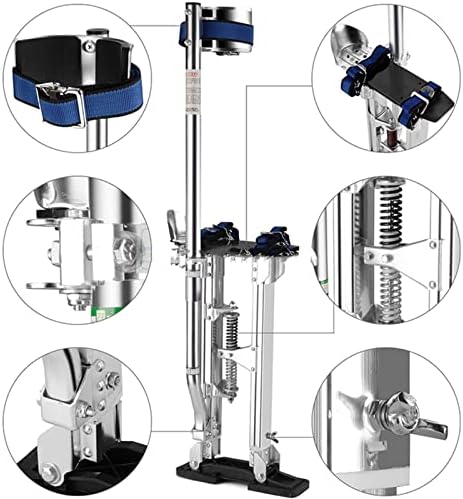 Adjustable Drywall Stilts for Pruning & Stage Performance - Heavy-Duty Architectural Lifting Props for High Shrubs & Elevated Work, Perfect for Contractors & Gardeners