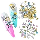 2 Packungen Nagelkunstaufkleber, Party- Und Tanzzubehör, Ozeanförmige Nagelaufkleber, Handgefertigtes Rucksackdekorationszubehör.