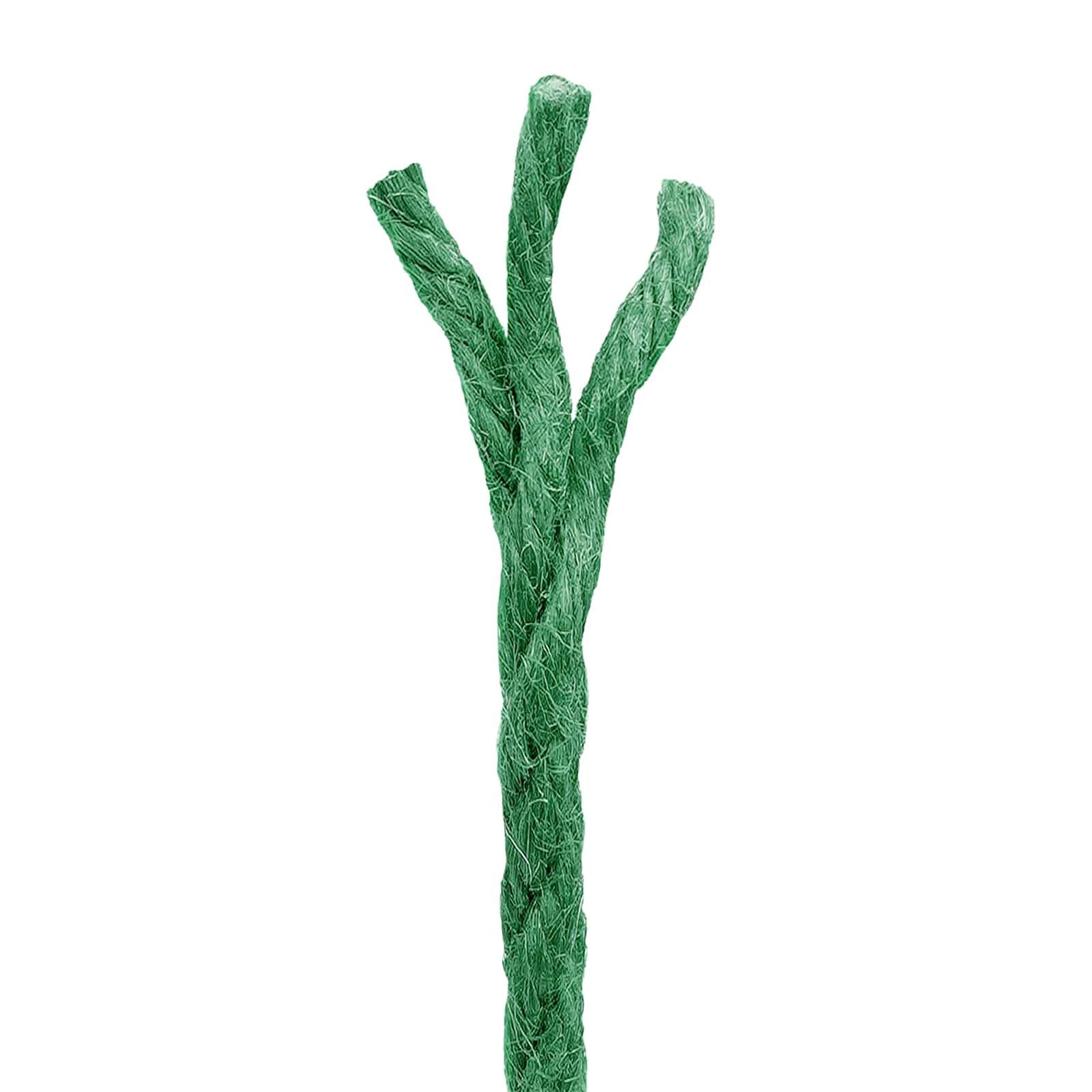 Cuerda de yute natural Tossa 4 mm, 3 hebras, 100% fibra para jardinería
