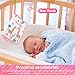 YMKWZ Baby Photo Album Practical First Photo Album Cute Soft Cloth Photo Book Easy to Use My First Photo Book for for Newborn Toddler (1, Pink)