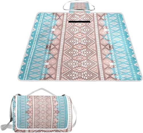 レジャーシート レジャーマット 厚手 アルミ 折り畳み 防水 コンパクト 大判 北欧風 絞り染 民族風 ノルディック 花見 キャンプ 軽量 ピクニックマット 断熱 おしゃれ 人気 遠足シート 2-6人用 145*150cm