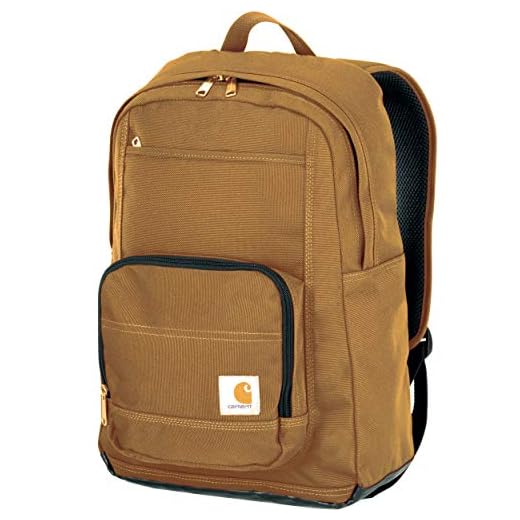 Carhartt Legacy Classic Work Backpack with Padded Laptop Sleeve, Carhartt Brown