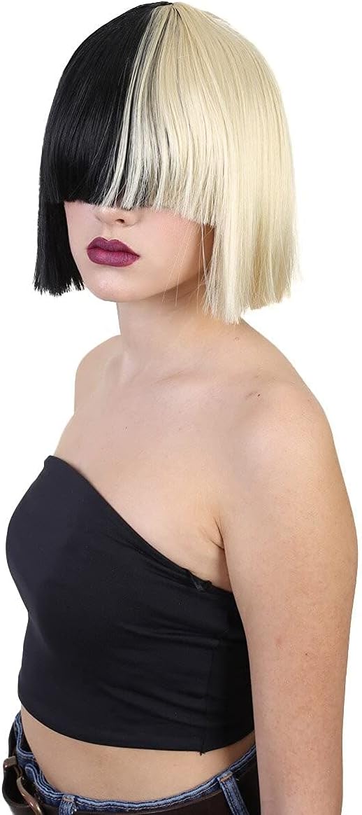HPO Men's & Women's Celebrity Style Bob Wig, Multiple Color & Style Options
