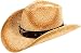 Simplicity Men's & Women's Western Style Cowboy/Cowgirl Straw Hat