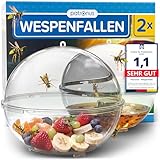 Patronus 2 trappole per vespe per esterni [15 cm grande] per una protezione efficace contro le vespe – eco-friendly espellono le vespe senza veleno, efficace rimedio contro vespe, trappole vespe per