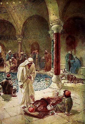 Toile Jésus et un homme malade par William Brassey Hole 60x90cm
