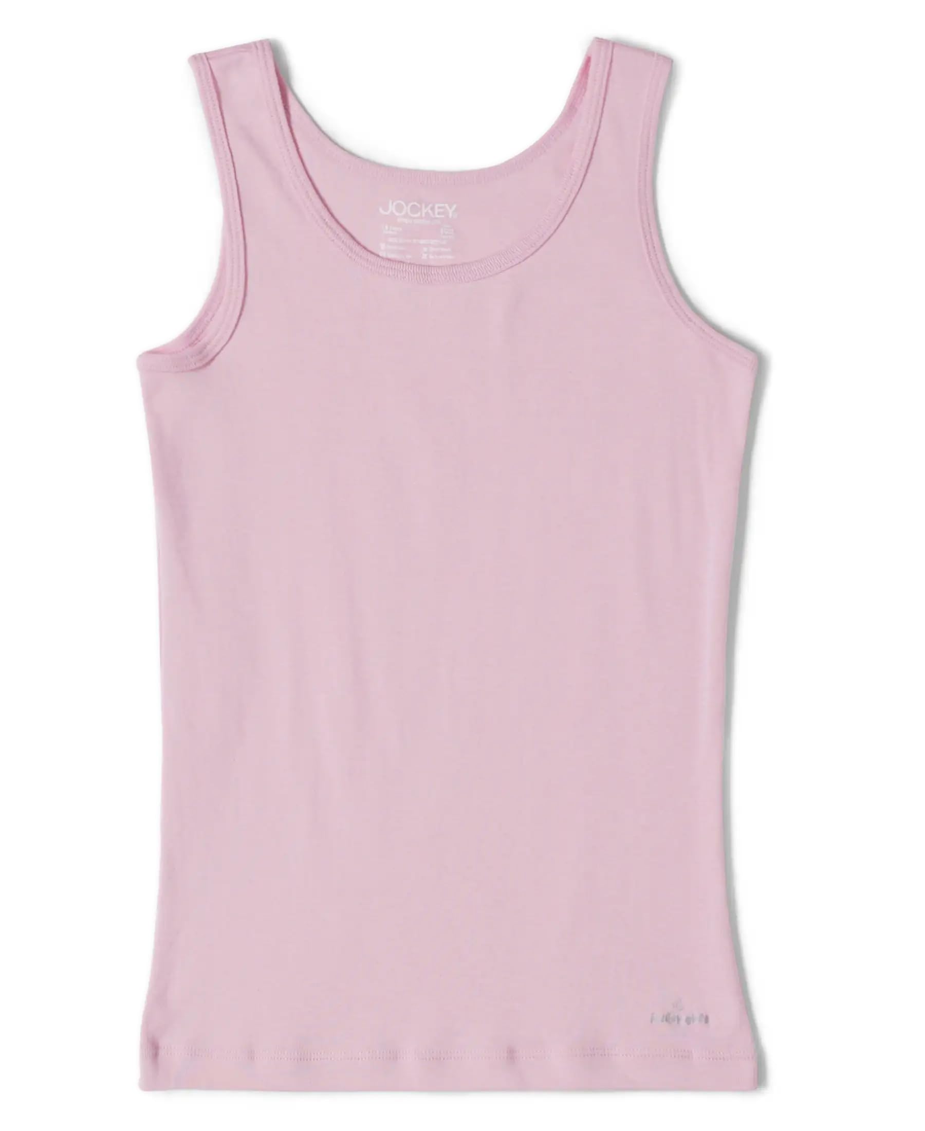 SG02 Girl's Super Combed Cotton Rib Solid Tank Top