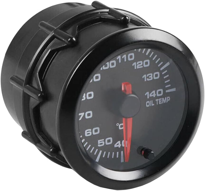 ETOPARS Universal Car Vehicle 2inch 52mm Pointer Oil Temp Temperautre Gauge Meter Kit Celsius 7 Color LED Light Pointer Indicator Dail