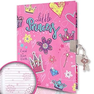 GINMLYDA Girls Diary with Lock for Kids, 7×5.3 Inch 160 Pages Secret Pink Journal for Teenage Girls with lock for…
