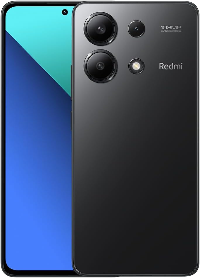 Xiaomi Redmi Note 13 4G LTE (256GB + 8GB) 6.67" 108MP (for Tmobile Mint Tello Global) Global Version (Midnight Black)