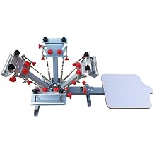 US Stock - 4 Color 1 Station Silk Screen Printing Press Machine with Micro Registration