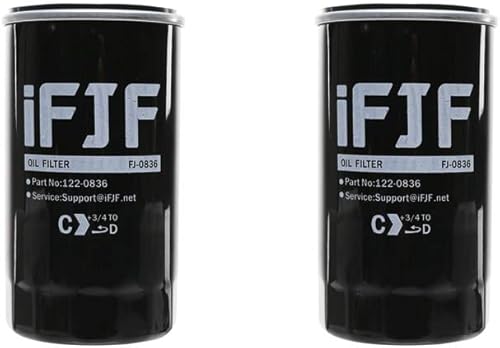iFJF 122-0836 Reemplazo del filtro de aceite para RV QG 55007000 Series HGJAA HGJAB HGJAC Spin-on Sustituye 01220836 B7238 PH2875 PH10027 (juego de