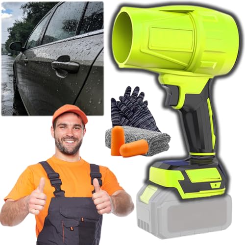 Turbo Jet Fan Leaf Blower 2.0, Cordless Blower for Car Drying, Power Leaf Blower Cordless, Turbo Car Dryer, 31000r/Min High Speed with Ergonomic for Yard, Driveway & Car Drying (for Makita No battery)